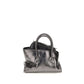 Gray Calf Leather Bos Taurus Handbag