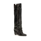 Black Calf Leather Bos Taurus Ankle Boots