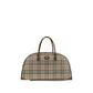 Beige Cotton Shoulder Bag