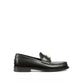 Black Leather Slip-On Loafers