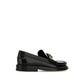 Black Leather Slip-On Loafers