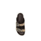 Brown Goatskin Flat Sandals