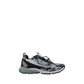 Gray Polyurethane Athletic Sneakers