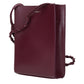 Purple Leather Crossbody Bag