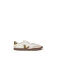 Beige Calf Leather Bos Taurus Athletic Sneakers
