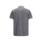 Gray Cotton Polo Shirt