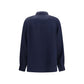 Blue Silk Shirt