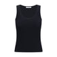 Black Viscose Tank Tops