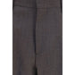 Gray Viscose Dress Pants