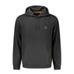 Black Cotton Men's Hooded Sweatshirt