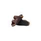 Brown Leather Flat Sandals
