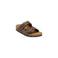Brown Synthetic Flat Sandals