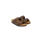 Brown Synthetic Flat Sandals