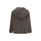 Bicolor Wool Oves Aries Full-Length Jacket