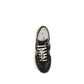 Black Suede Leather Athletic Sneakers
