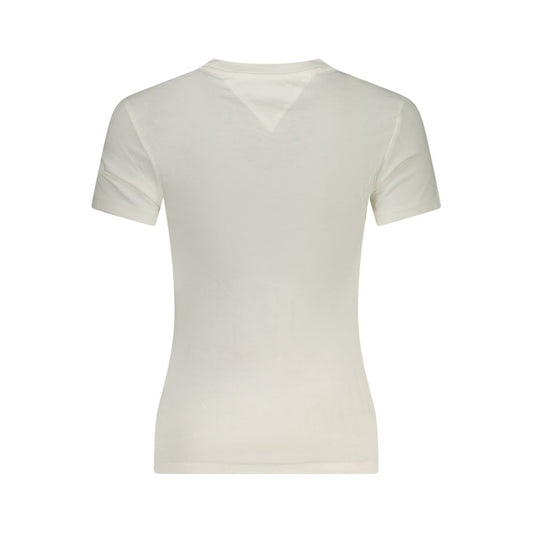 White Cotton Women's T-Shirt