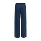 Blue Cotton Chino Pants