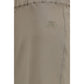 Beige Silk Long Skirt