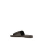 Brown Calf Leather Bos Taurus Flat Sandals