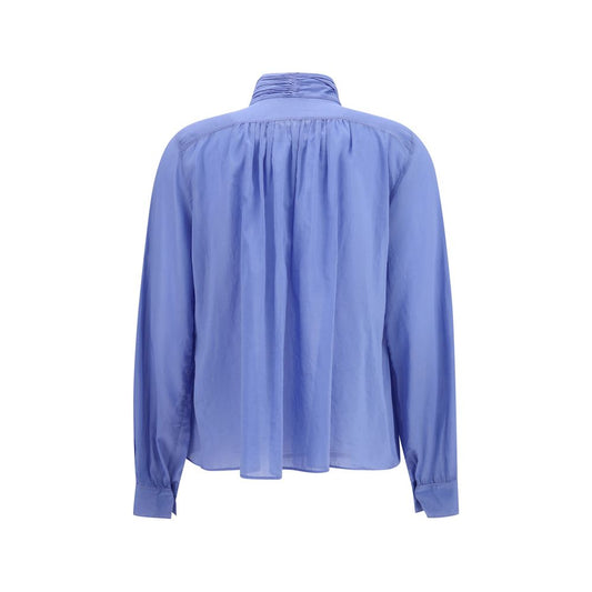 Blue Cotton Blouse