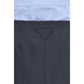 Gray Cotton Midi Skirt