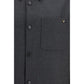 Gray Polyester Full-Length Jacket