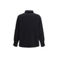 Black Cotton Full-Length Jacket