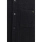 Black Cotton Full-Length Jacket
