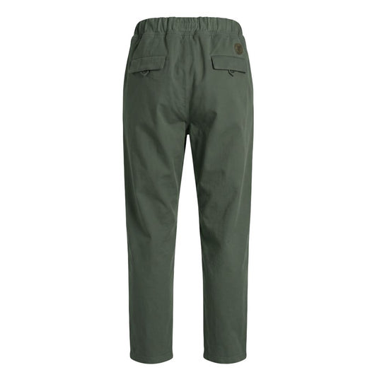Green Cotton Men Pant