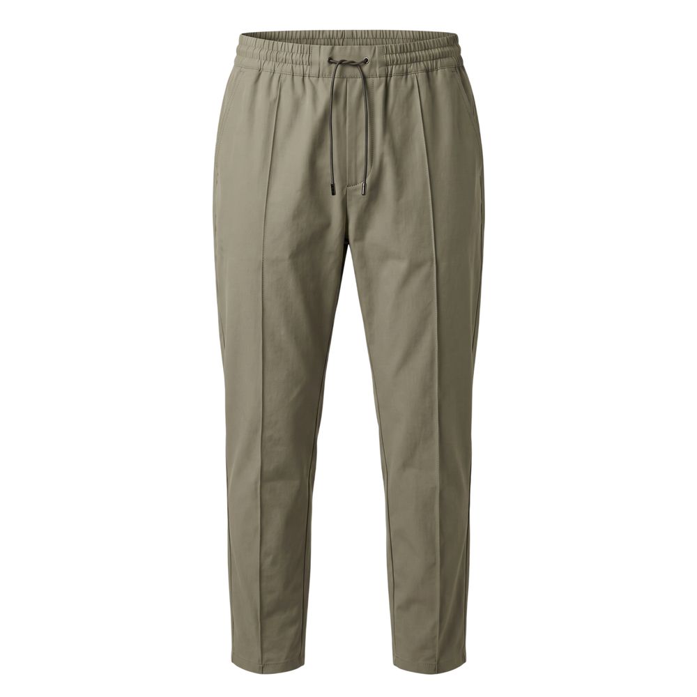 Green Cotton Blend Men's Pants