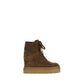 Brown Rubber Chunky Sneakers