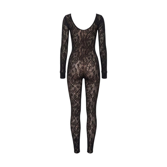 Black Polyamide Jumpsuit