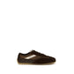 Brown Suede Leather Athletic Sneakers