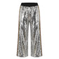 Grey Polyester Women Pants