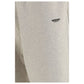 Beige Cotton Casual Pants