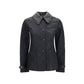 Black Polyamide Full-Length Jacket