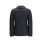 Black Polyamide Full-Length Jacket