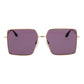 Gold Stainless Steel Sunglasses
