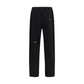 Black Cotton Athletic Pants
