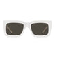 White Acetate Sunglasses