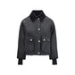 Black Cotton Full-Length Jacket