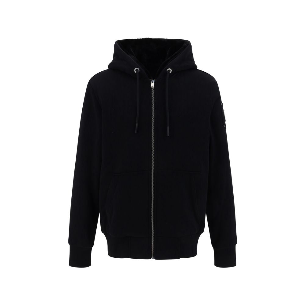 Black Polyester Hoodie