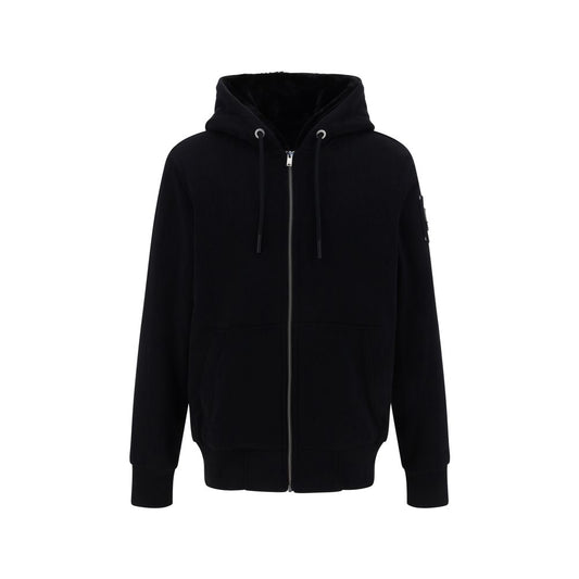 Black Polyester Hoodie