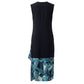 Blue Silk Women Dress