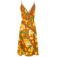 Yellow Silk Women Dress