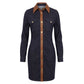 Blue Cotton Women Dress