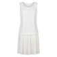 White Polyester Women Dress