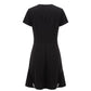 Black Polyester Women's Dress