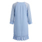 Blue Polyester Women Dress