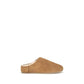 Beige Leather Mules